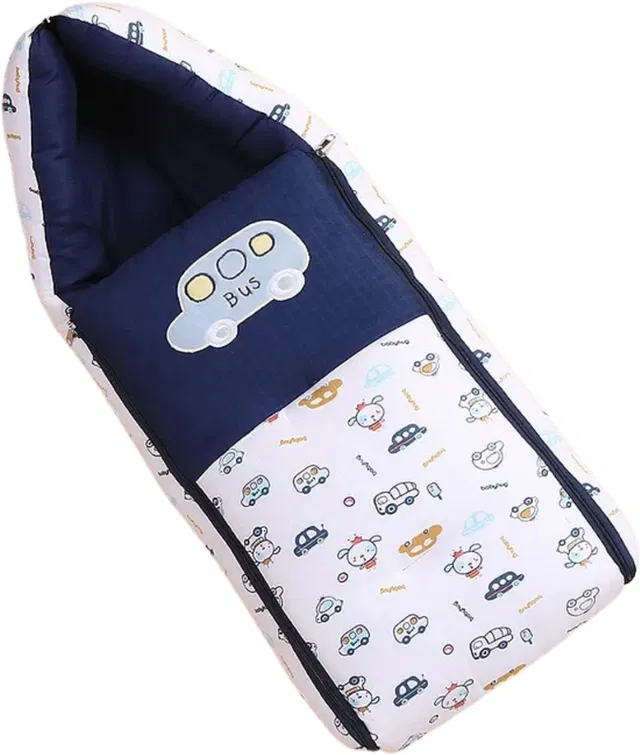 HET CREATION 3 in 1 Velvet Baby Sleeping Bag & Carry Nest Zarvika No No