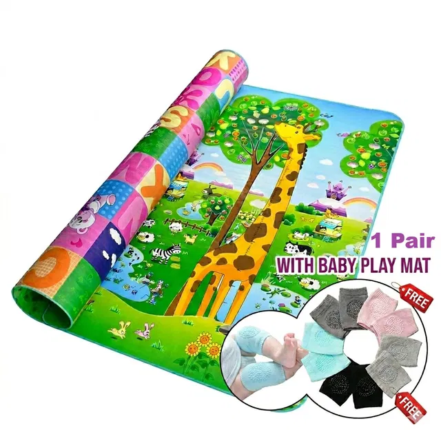 Swadhin Kid's Anti Skid Double-Sided Waterproof Crawl Mat Carpet Waterproof Baby Mat Baby Mat