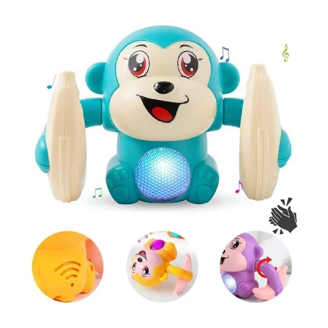 Wembley 360 Degree Spinning Rolling Tumble Banana Monkey Toy with Sound & Light Toy