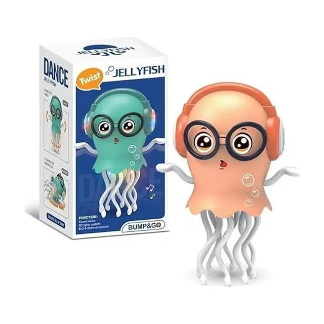 Gleamverse Dancing Jellyfish Toy with Light Up Musical Features 360 Degree Rotating