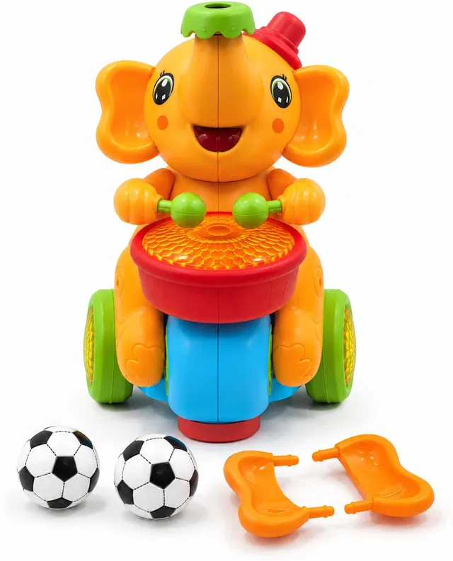 STEMLEYS Urban Tots Elephant Musician DHT1136 Light Music Bump Go Battery Toy Multicolor