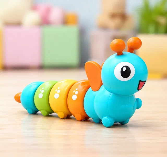 A Cube Caterpiller toy car|Moving insect toy| Crawling caterpiller Rattle