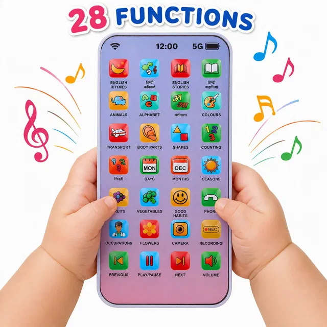 Maa Momai Toys Kids Toys Smart Learning Mobile Phone for Baby Toys with Sound