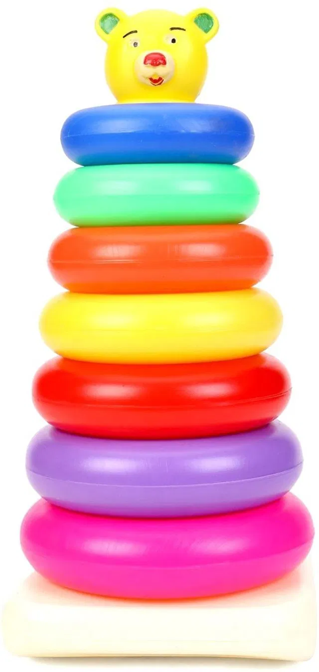 NextWhat Stack Colouring Teddy Rings - 7 rings (multi)