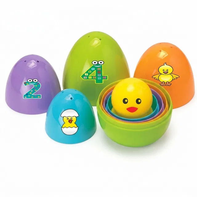 Toymate Find The Chick Nesting Eggs Toy - Helps in Motor Skills & Early Development