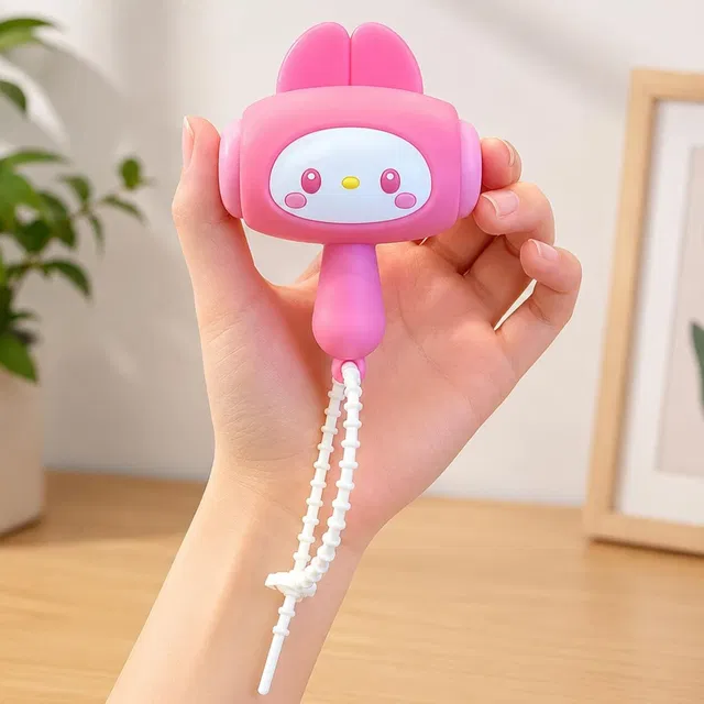 ADKD Cartoon Animal Chu Chu Sound Hammer Toy for Kids,Assorted Colour & Design Rattle