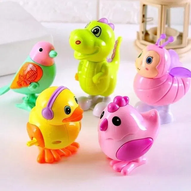 APJ enterprise 3 Pcs Jumping Bird Wind Up Key Operated Colorful Bird Toys for & Kids Rattle Rattle