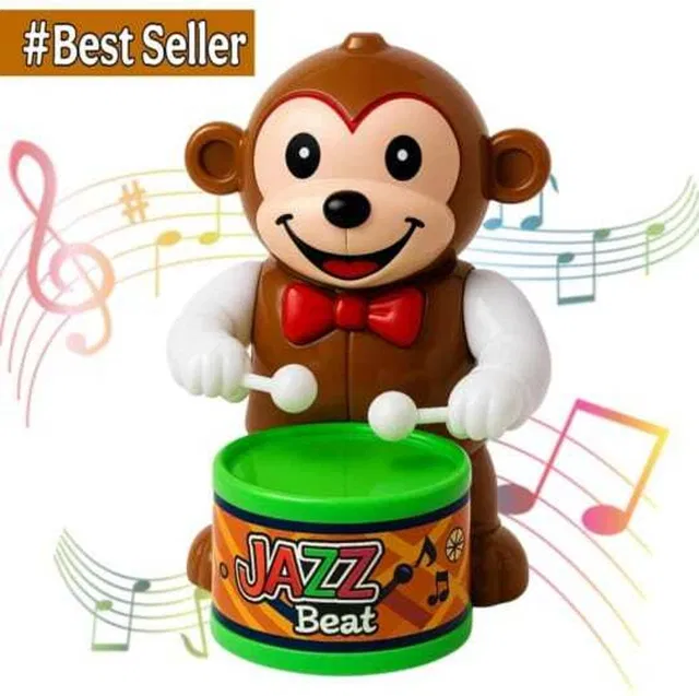 MS TOYS Dancing Monkey Musical Toy for_Kids Baby Moving And Dancing Monkey Tumble_Toy
