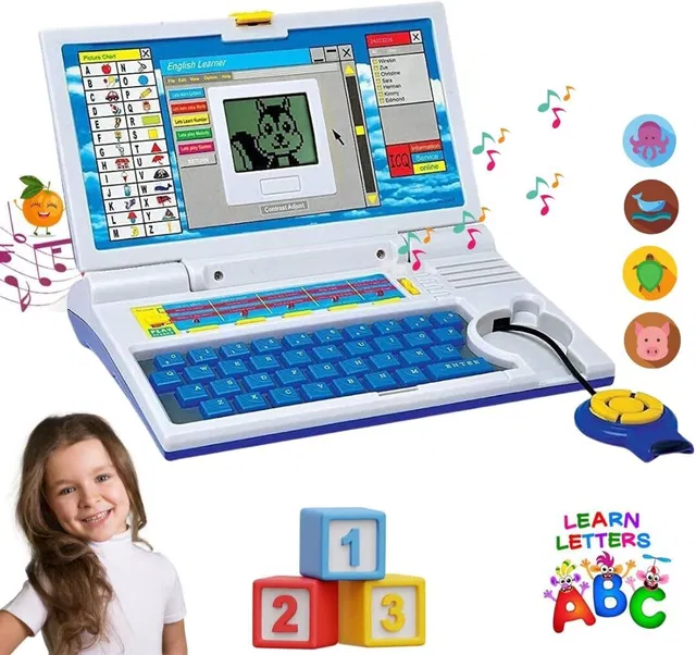 happy heaven Educational Laptop for Kids Mouse Games 20 Fun Computer Activity Learning Toy