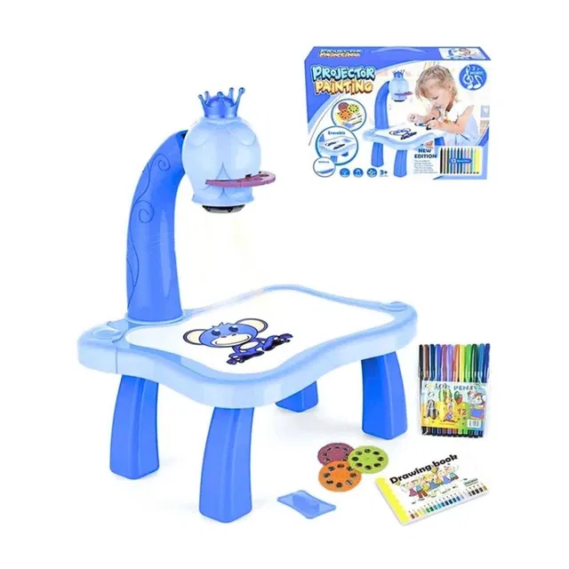 HASHONE Kids Drawing Projector Table | Toy Projector Drawing Board for Kids