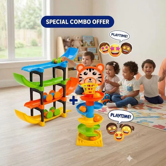 Jasmine collection Preschool Learning Toy | Spiral Tower Ball Drop Activity Game