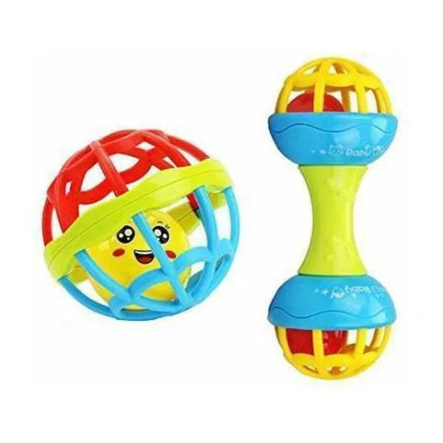 AKSHAR ABSOLUTE Handbells Shake Grab & Rattle Rolling Ball Rattle Rattle