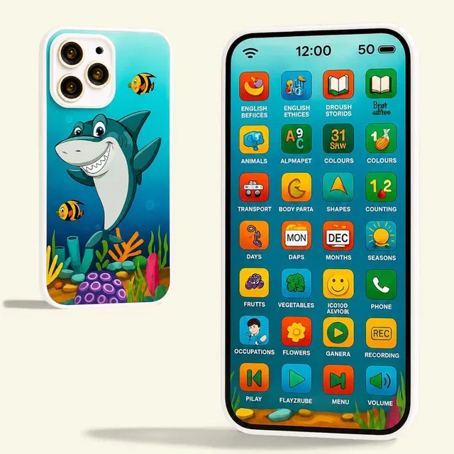 Maa Momai Toys EDU Phone Kids Educational Mobile Toy with Stories Poems and Music