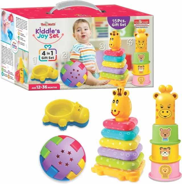 Toymate Kiddle's Joy Set - A 4 in 1 Toddler's Learning Baby Gift Set for 12 Months
