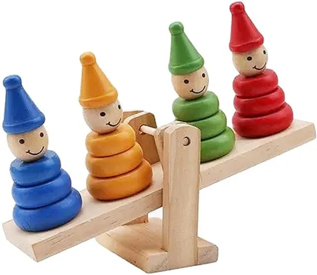 Woodlebee Wooden Clown Balacing Game
