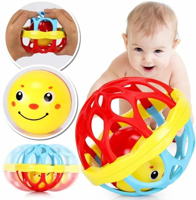 Akshit Newborn Baby Rattle Ball for Kids Rolling Hand Bell Ball Rattle Rattle