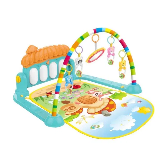 Learn With Fun Baby Play Gym Mat & Rattle for Babies Infant New Born Baby Gifts Fitness Rack Rattle