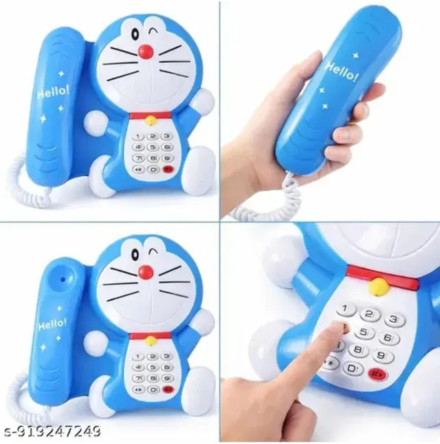 PRV TOYS Doraemon phone toy for kids,boys and girls Battery operated musical phone |