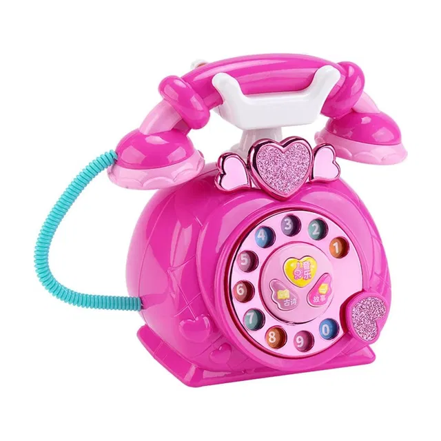 AR KIDS TOYS Classic Old Style Musical Landline Telephone with Story & Poetry Sound For Kids