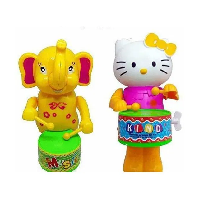 ROSEFAIR Key-Operated Cute Drummer Toy Rattle
