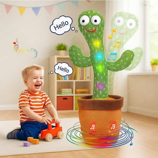 Sonpal Talking Cactus Toy for Kids – Musical, Dancing, Singing, Voice Repeating Toy