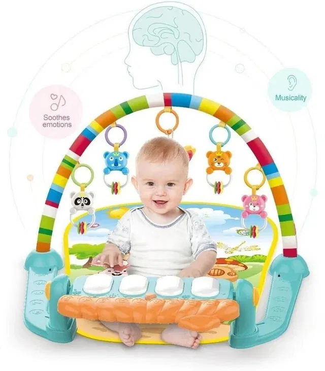 HIM TAX Musical Keyboard Mat Piano Gym Mat Gym & Fitness RackFitness Rack Rattle Toy