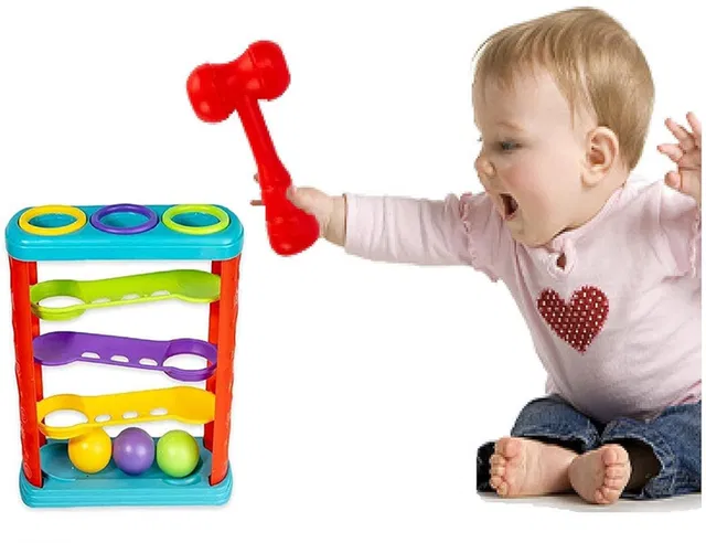BHVMEY Pound a ball Hammering toy for toddlers