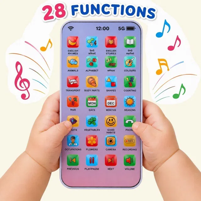 Maa Momai Toys Baby Learning Phone Toy with Musical Sounds and Activities