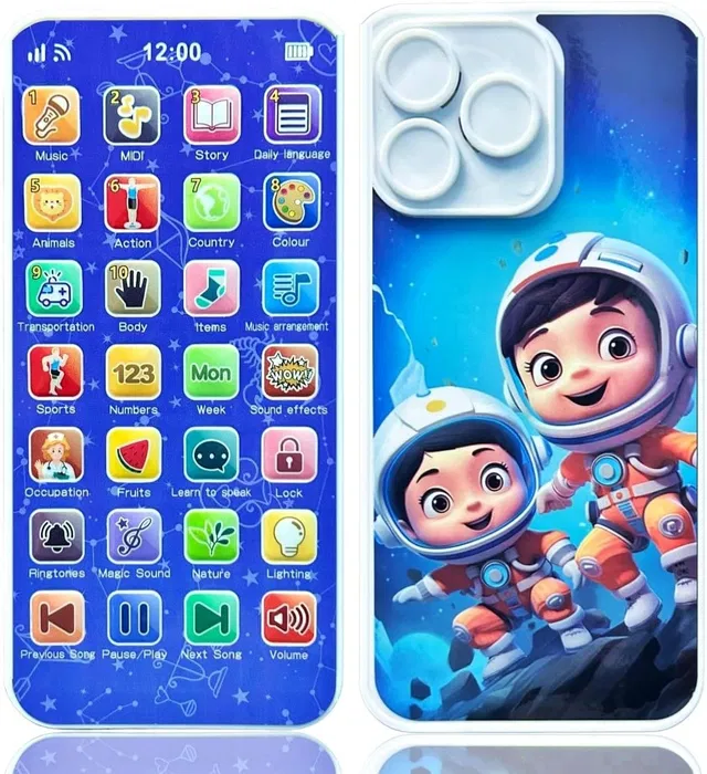 Kidzfun 24 Modes Smart Phone Toy for Kids Musical Learning with Rechargeable Battery