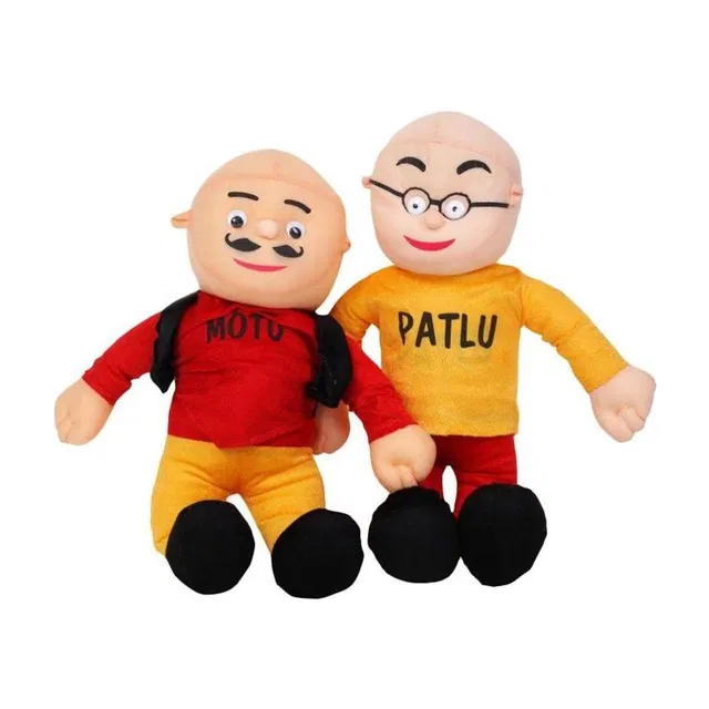 HEZALWOOD Beautiful Motu Patlu Soft Toy for Kids Multicolour  - 33 cm