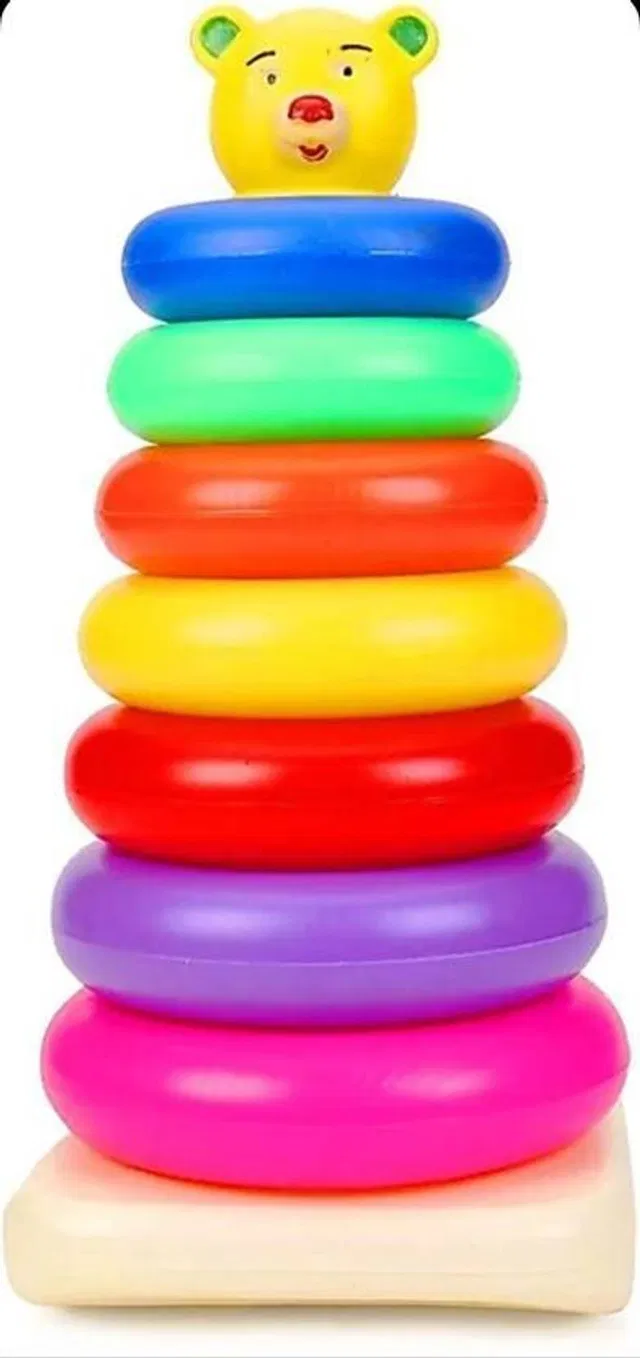 U Decide Plastic Teddy Rings,Jumbo stack up educational Ring tower Construction toys