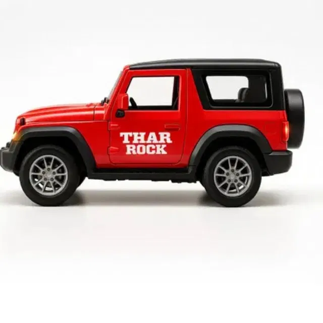 KhilonaKart Metal Thar Car Pull Back Thar Toy Car Die-cast Model Thar -1