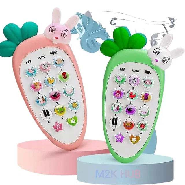 KHASALA BROTHERS Musical Rabbit Phones Toys for Kids With 20 Songs And Key Switch for Kids