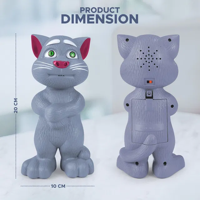 Maanit Talking Tom Cat for Kids Speaking Repeat with Wonderful Voice Musical Toys
