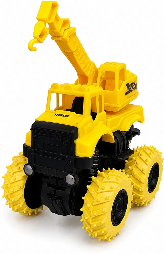 AlvexToys Pull and Push Construction Material Crain Toy Rattle