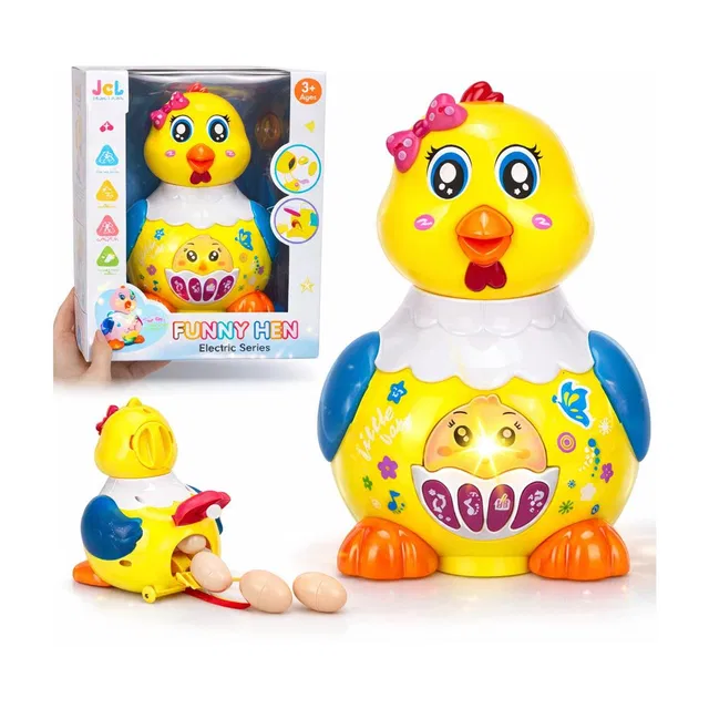 Toyify Musical Toy Hen | Lights & Sound for baby | Electric chicken Laying Eggs