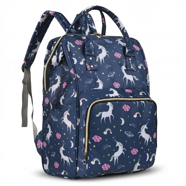 Msatrw Medium 26 L Backpack Baby Diaper Bag for Mothers (Blue) Dipper beg