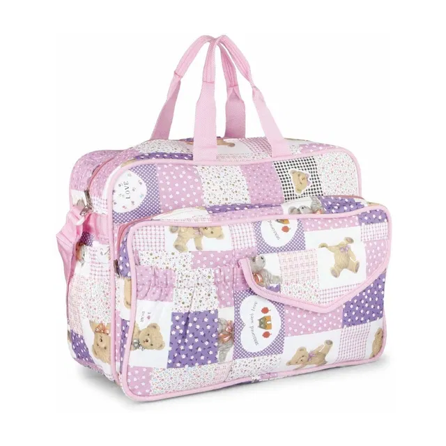 LONGING TO BUY Vanya Handicraft Collection Baby Bag for Mother, Mother Bag, Diaper Bag for Girls and Boys (Rose Pink) BAG