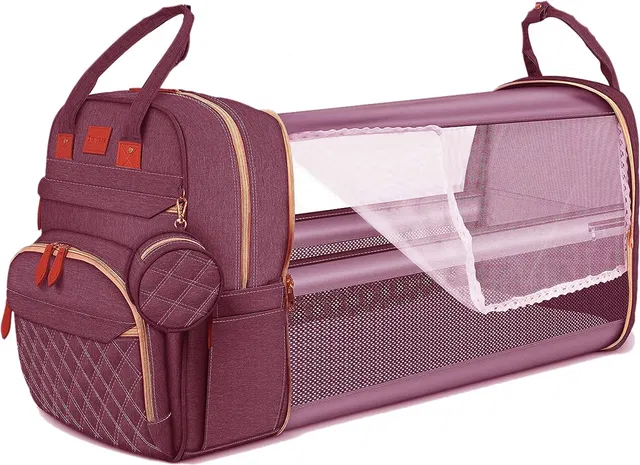 IndiRocks Multifunctional Mummy Bag Foldable Nappy Backpacks Baby Bed-41x30 Cm Diaper Bag