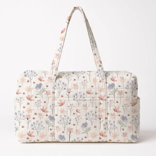 Mom's Home Organic Cotton Baby Essentials Diaper Bag for Mothers | Multi-Utility Travel Diaper Bag