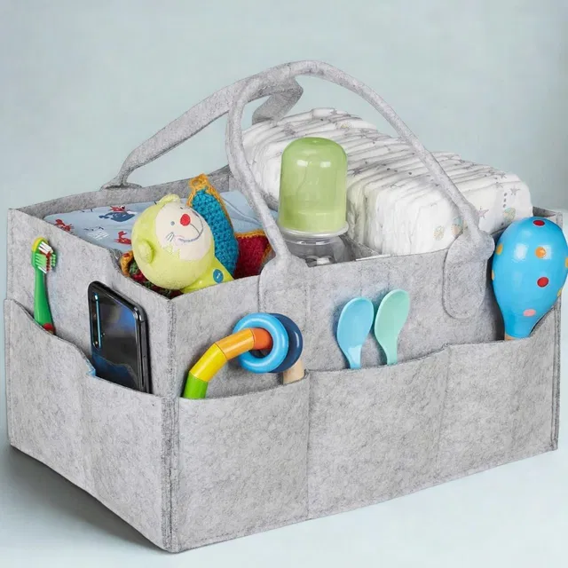 Kemiv Premium Baby Diaper Storage Box | Travel-Friendly Organizer Basket For Women