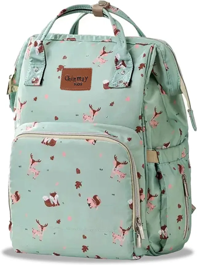 Chinmay Kids Large Capacity Mother Bag Diaper Backpack with Insulated Bottle Storage Diaper Bag