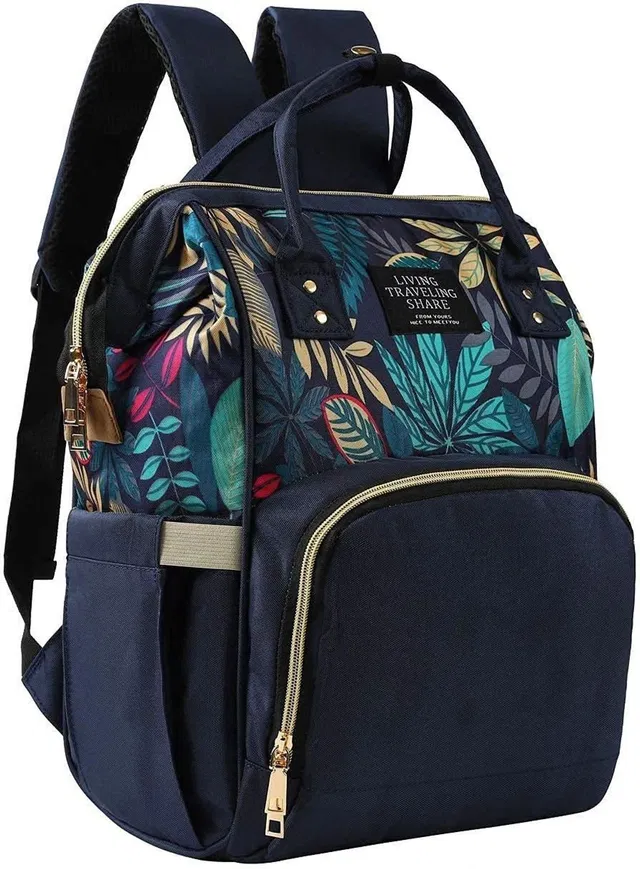 HANDCUFFS Baby Diaper Bag Multifunctional Maternity Bags New Mom Dad Travel Backpack for Baby Care Nursing (BlUE) DIAPER BAG
