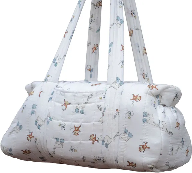 Mom's Home Baby Organic Cotton Diaper Carry bags for Mothers - Jungle Theme Diaper Bag
