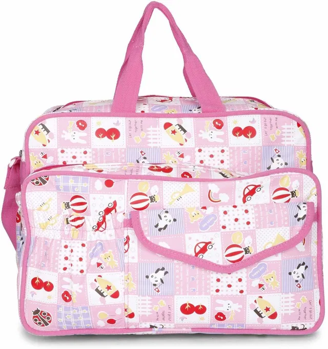 LONGING TO BUY Baby Bag for Mother, Mother Bag, Diaper Bag for Girls and Boys (Baby Pink) Diaper Bag