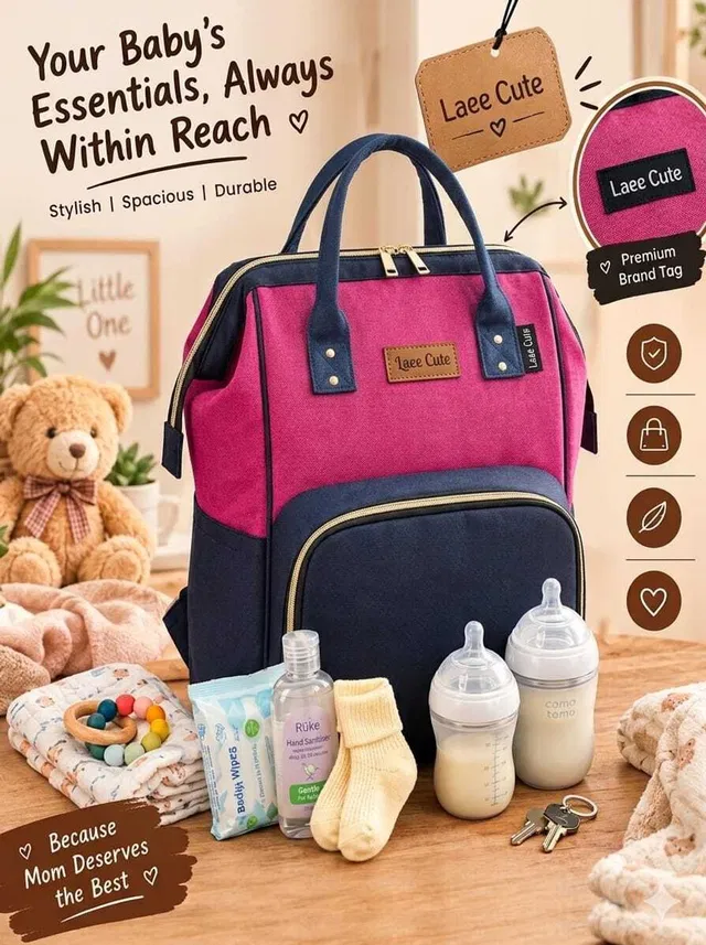laeecue Diaper Bag for Mothers for Travel, Baby Bag for Mother Travel, Hospital Bag diaper bag