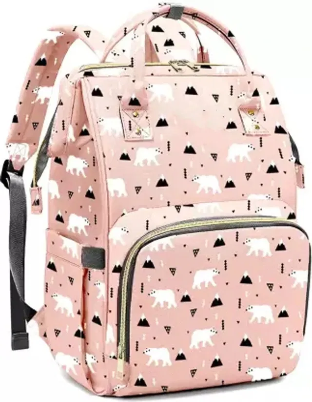 Chinmay Kids Large Capacity Mother Bag Diaper Backpack with Insulated Bottle Storage Diaper bag