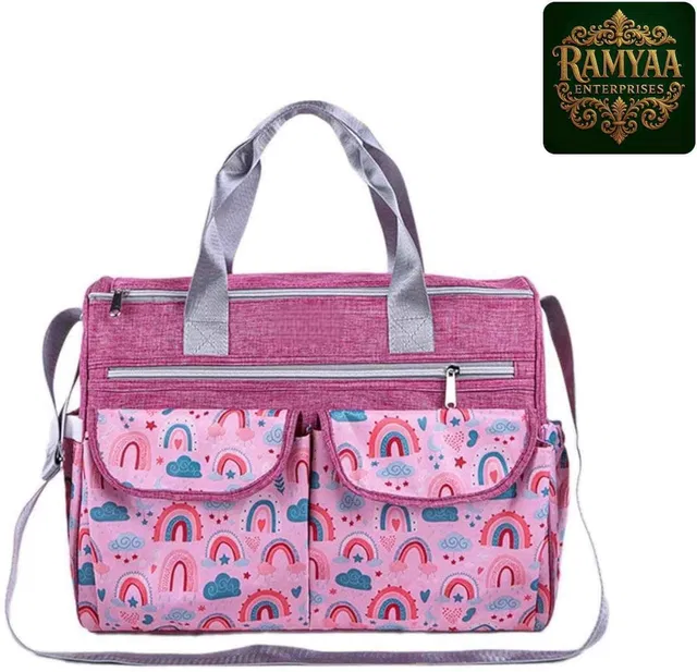 Ramyaa Enterprises Baby Diaper Bag Kids Travelling Bag with Insulated Bottle Pockets for Toddlers Diaper bag