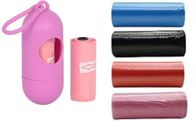 Amso Diaper Disposal Bag Dispenser (1 Capsul and 6 Multi Color Garbage Roll)