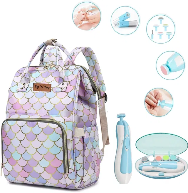 Tip 'n' Top Premium Baby Diaper Bag for Mother and Baby Nail Trimmer Baby Diaper Bag & Nail Trimmer Combo